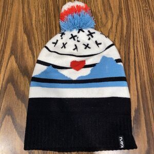 Kavu Winter Hat OS Blue/White/Red